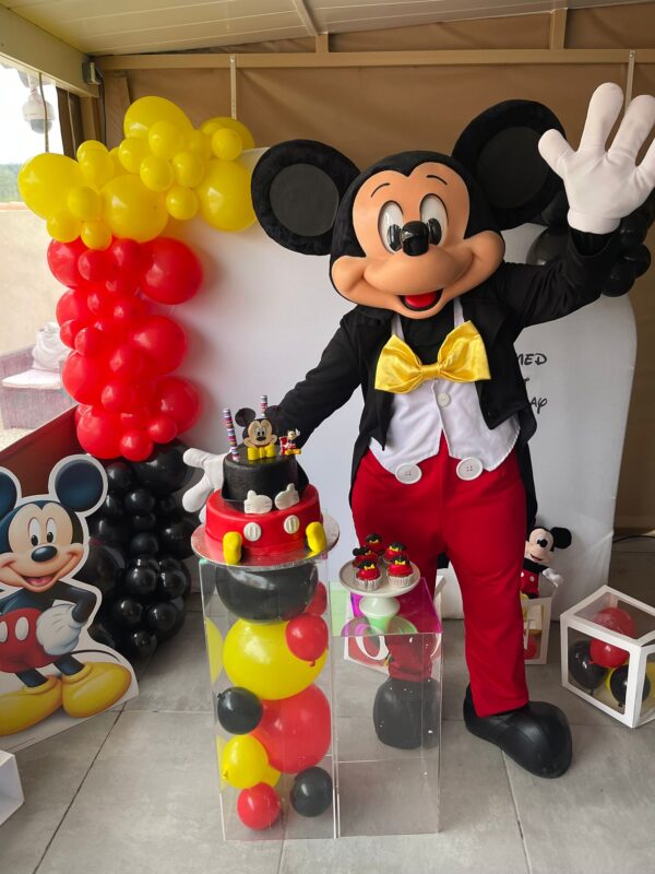 Mascotte Mickey anniversaire
