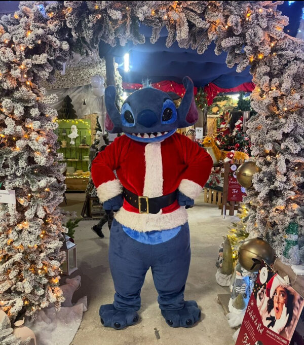 Mascotte Stitch noël